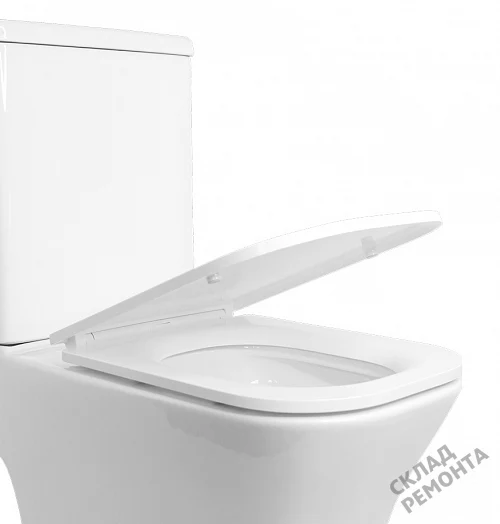 Фото Унитаз компакт напольный Calypso CS4852UQ-OK безободковый купить в Бердске: цена, описание, фото. Интернет-магазин 4