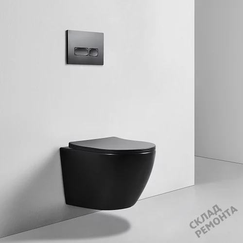 Фото Унитаз подвесной Calypso CS46UQ-MB-OK ультратихий смыв купить в Бердске: цена, описание, фото. Интернет-магазин 2