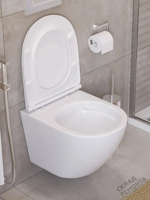 Фото Унитаз подвесной BelBagno Uno BB3105CHR/SC безободковый купить в Бердске: цена, описание, фото. Интернет-магазин 1