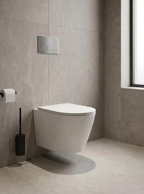Унитаз с инсталляцией комплект без кнопки Calypso Beta B3217UQ-OK-SET ультратихий смыв