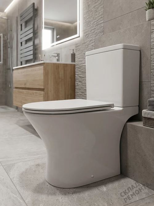 Фото Унитаз компакт напольный Calypso CS3224OK безободковый купить в Бердске: цена, описание, фото. Интернет-магазин 1