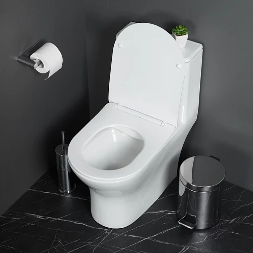 Фото Унитаз моноблок BelBagno Lounge BB8618CPR-MN/SC безободковый купить в Бердске: цена, описание, фото. Интернет-магазин 2