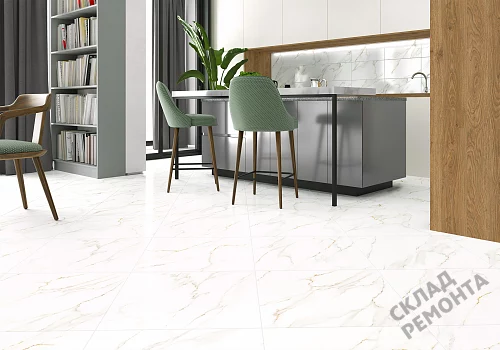 Фото Керамогранит лаппатированный Alma Ceramica Невада GFU04NVD00L белый 600*600*9 – купить в Бердске: цена, описание, фото. Интернет-магазин 2