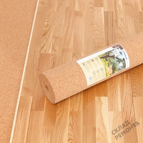 Фото Подложка рулонная Amorim пробковая, GO4CORK NATURE 2-5 мм под ламинат и паркет бежевая – купить в Бердске: цена, описание, фото. Интернет-магазин 6