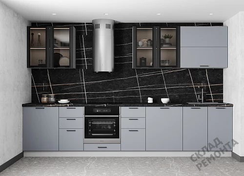 Фото Кухня ДСВ Ройс серый эмалит – купить в Бердске: цена, описание, фото. Интернет-магазин 2