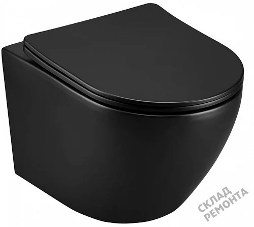 Фото Унитаз подвесной Calypso CS46UQ-MB-OK ультратихий смыв купить в Бердске: цена, описание, фото. Интернет-магазин 3